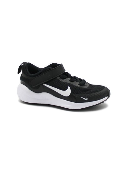 1 - NIKE FB7690 REVOLUTION 7 black white nero scarpe bambino tessuto strappo unisex