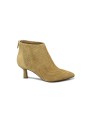 1 - ROMANO AMANDA camel beige stivaletti donna pelle tacco zip lavorazione sacchetto