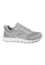 1 - SKECHERS 232699 TRACK gray grigio scarpe uomo sneakers lacci tessuto memory