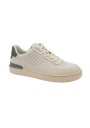 1 - CLARKS COURTLINE RUN white bianco scarpe uomo sneakers pelle lacci