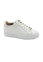 1 - GRUNLAND HOAN SC4191 bianco scarpe sneaker donna lacci light strass