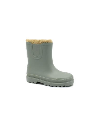 1 - IGOR TOKIO BORREGUITO W10290 verde stivaletti pioggia bambino bambina gomma pelo