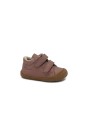 1 - NATURINO COCOON 12904-31 rosa antico scarpe bambina strappi  pelle fodera pelo