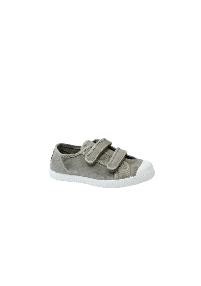 1 - CIENTA 78777 170 gris claro grigio scarpe bambino strappi tessuto cotone profumate