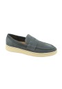 1 - FRAU 24B4 siberia grigio scarpe uomo mocassino camoscio