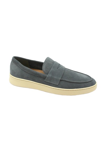 1 - FRAU 24B4 siberia grigio scarpe uomo mocassino camoscio