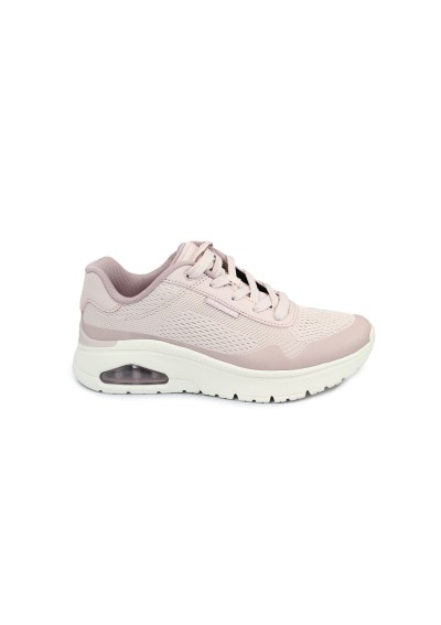 1 - SKECHERS 177794 UNO FLEX rosa scarpe donna memory foam ginnastica lacci