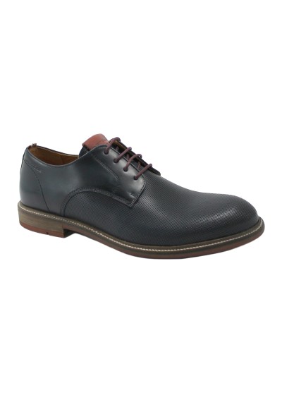 1 - AMBITIOUS 11465A 5909 navy blu scarpe uomo eleganti derby lacci pelle