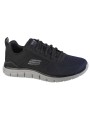 1 - SKECHERS 232399 RIPKENT navy black nero scarpe uomo sneakers lacci memory foam