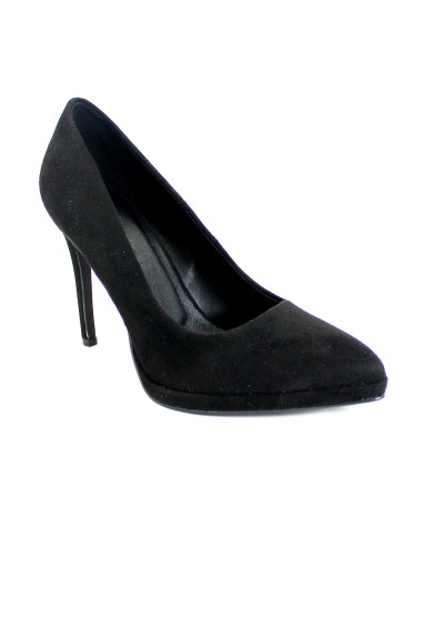 1 - CAFè NOIR XN9004 nero scarpe sandali decolletè donna tacco camoscio