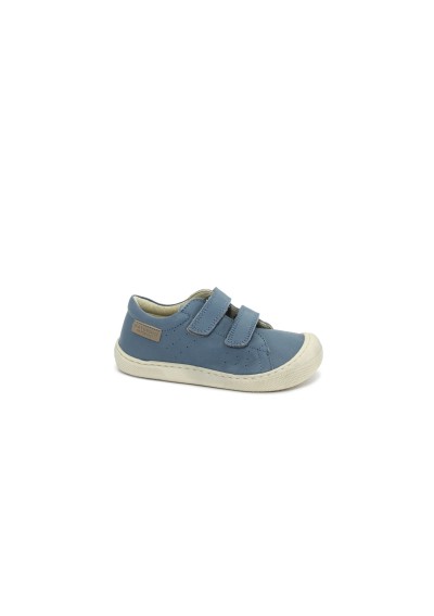 1 - NATURINO BIRA VL 18473 celeste scarpe bambino barefoot strappi pelle