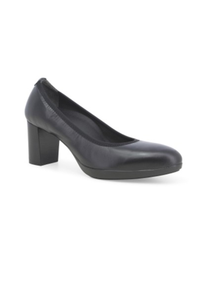 2 - MELLUSO D5125D  nero scarpe donna decolletè pelle tacco