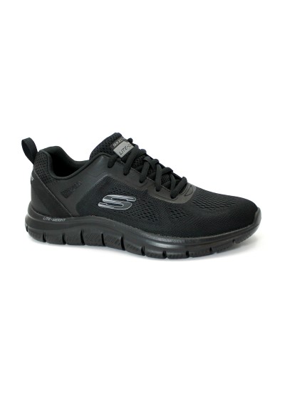 1 - SKECHERS 232698 TRACK nero scarpe uomo sneakers lacci memory foam
