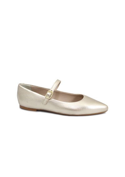 1 - CRISTIN FLAVIA3  platino scarpa donna ballerina punta cinturino