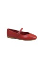 1 - CRISTIN FULVIA2 rosso scarpa donna ballerina punta cinturino