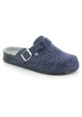 1 - GRUNLAND REPS CI0795 blu ciabatte donna feltro fibbia