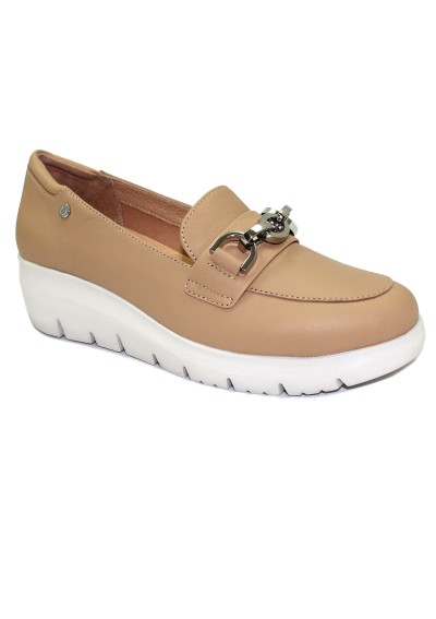 1 - STONEFLY 220757 light brown marrone scarpe donna mocassini catena