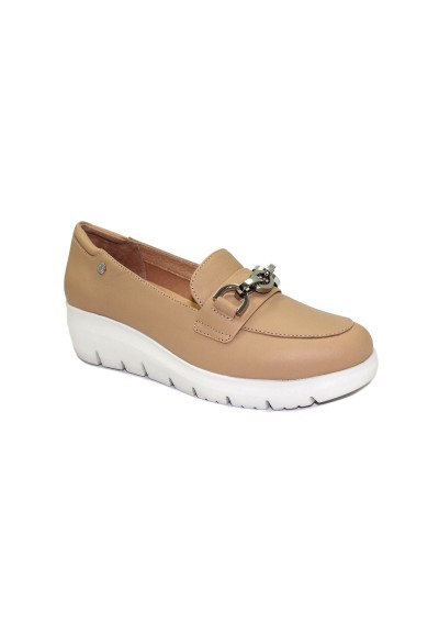 2 - STONEFLY 220757 light brown marrone scarpe donna mocassini catena