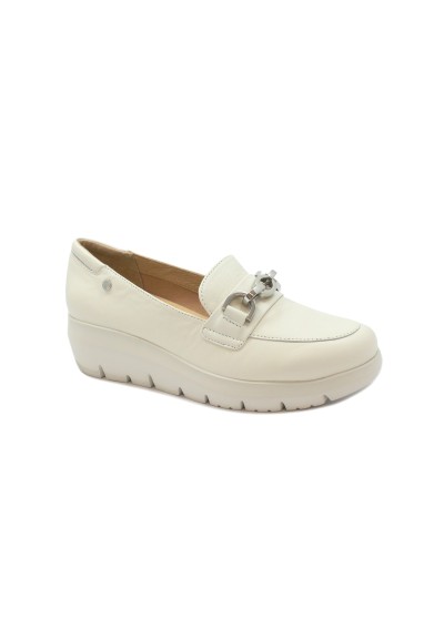 2 - STONEFLY 220757 steam gray bianco scarpe donna mocassini catena