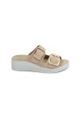 1 - GRUNLAND DIDA CE0461 taupe beige ciabatte donna plantare estraibile fibbie pelle