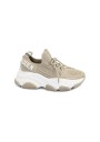 1 - STEVE MADDEN PROTEGE PROT04S1 sand beige scarpe donna sneakers tessuto slip on zeppa