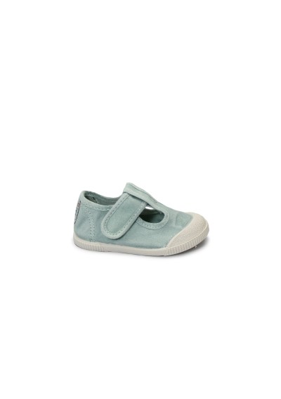 1 - CIENTA 451777 164 aqua azzurro scarpe bambino strappo tessuto profumate barefoot