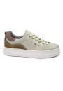 1 - NERO GIARDINI 13012  beige scarpe donna sneakers lacci pelle
platform