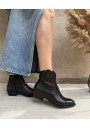 2 - RICCIANERA BEATRIZ   nero texano stivaletto donna tacco punta pelle