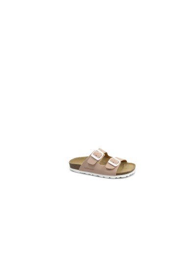 1 - GRUNLAND LUCE CB0714 26/31 rosa ciabatte bambina birk fibbie pelle