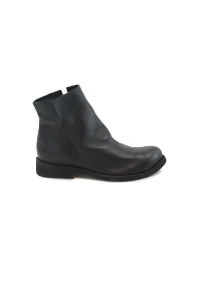 1 - FELMINI E075 lavado black nero stivaletto tronchetto donna pelle zip