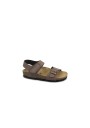 1 - GRUNLAND LUCE SB0234 testa di moro sandalo bambino strappo fibbia birk