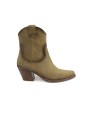 1 - FELMINI E180 marvin stone beige texano stivaletto donna tacco punta camoscio