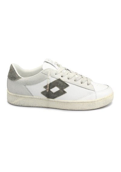 1 - LOTTO LEGGENDA 221893 LOSANGA '76 white bianco scarpe uomo sneakers lacci pelle