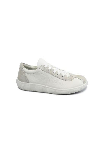 1 - ECCO SOFT ZERO W 220253 white bianco scarpe donna sneakers pelle lacci