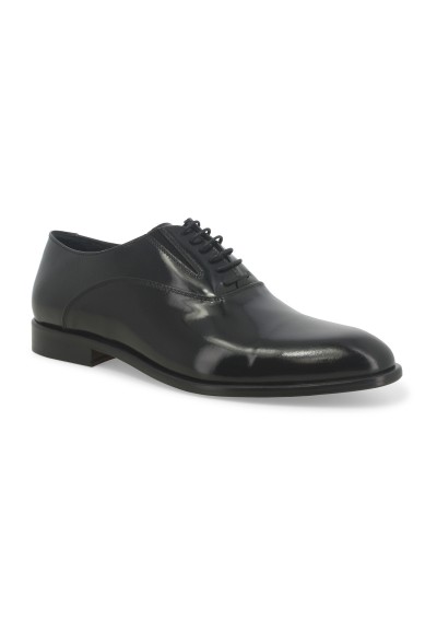1 - MELLUSO U0885 nero scarpe uomo derby elegante pelle liscia lacci