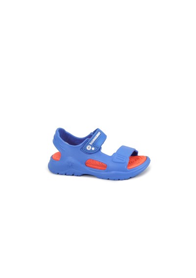 1 - BIOMECANICS 232290 azul electrico blu scarpe bambino sandali strappo gomma