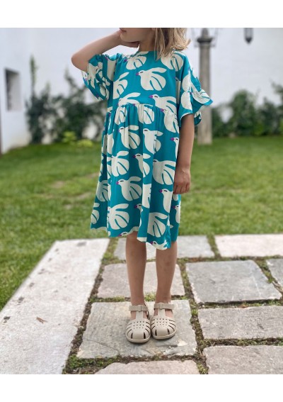 2 - IGOR CLASICA V. S10288 sand sabbia beige scarpe bambina unisex sandali strappo gomma gabbietta