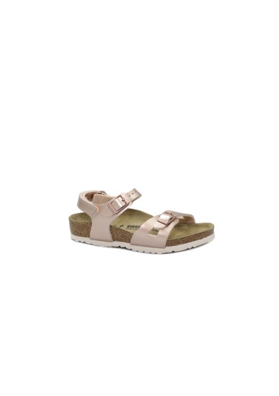 1 - BIRKENSTOCK RIO KIDS 1029535 electric metallic coppper sandali bambina fibbie