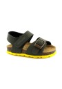 1 - GRUNLAND ARIA SB0231 oliva giallo sandalo bambino strappo fibbia birk