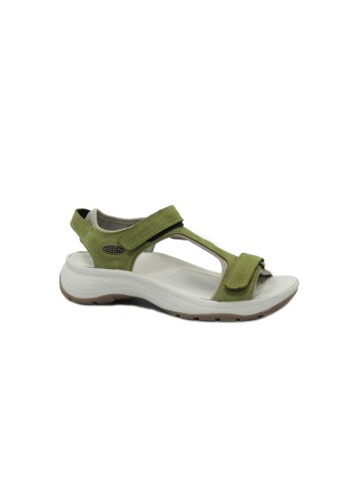 1 - KEEN 1026178 ASTORIA WEST olive leather sandalo strappi donna