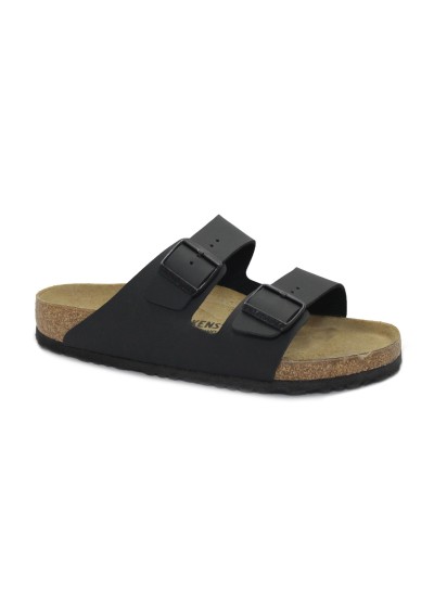 1 - BIRKENSTOCK ARIZONA 51791 black nero ciabatte uomo fibbie