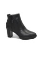 1 - NERO GIARDINI 1380 nero stivaletti donna tronchetti zip tacco pelle