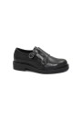 1 - NERO GIARDINI 1397 nero scarpe donna pelle fibbie monk strap