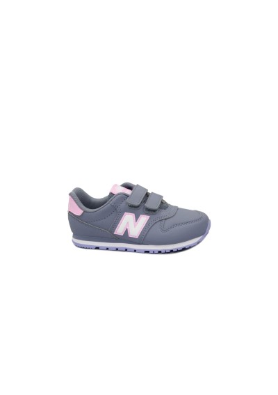 1 - NEW BALANCE PV500 BC1 grigio scarpe sneakers bambina strappi ecopelle