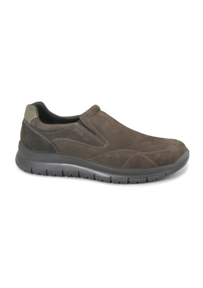1 - ENVAL SOFT 8731711 col.caffè scarpe uomo sneakers slip on nabuck