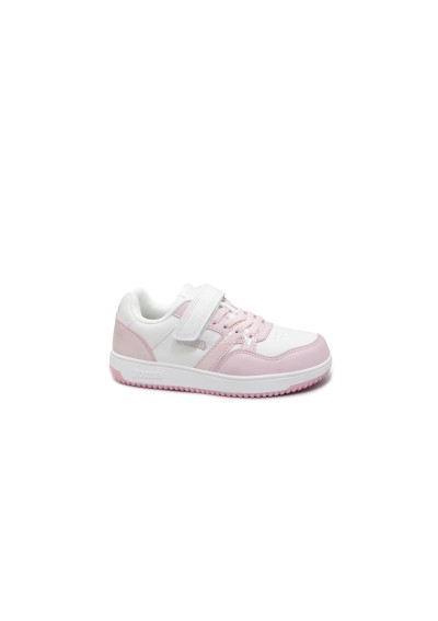 1 - JOMA PLATEA LOW pink rosa bianco scarpe bambina sneaker strappo lacci elastici
