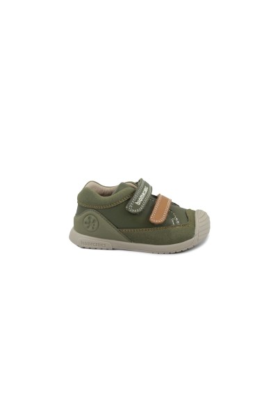 1 - BIOMECANICS 251124 militare verde scarpe bambino strappi pelle primi passi