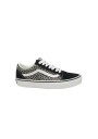 1 - VANS OLD SKOOL D6WYY61 animalier black nero scarpe donna sneakers lacci tessuto leopardato