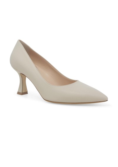 1 - MELLUSO D160ZV milk bianco scarpe donna decolletè pelle punta tacco