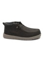 1 - JEEP JM52112A SAMOA WALLABEE MID dk brown marrone scarpe uomo sneakers laccio elatisico slip on
